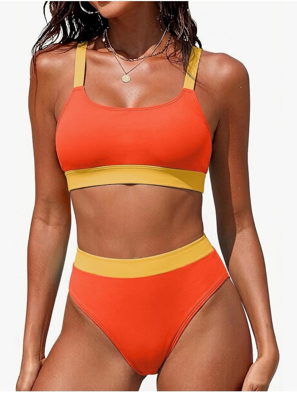 Color block bikini set 🧡 - Picture 2 of 4